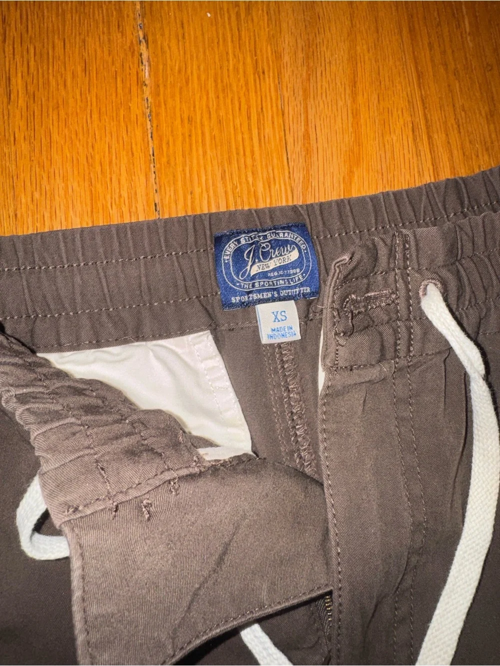 J.Crew Unisex Brown Casual Elastic-Waist Summer Pants Size XS